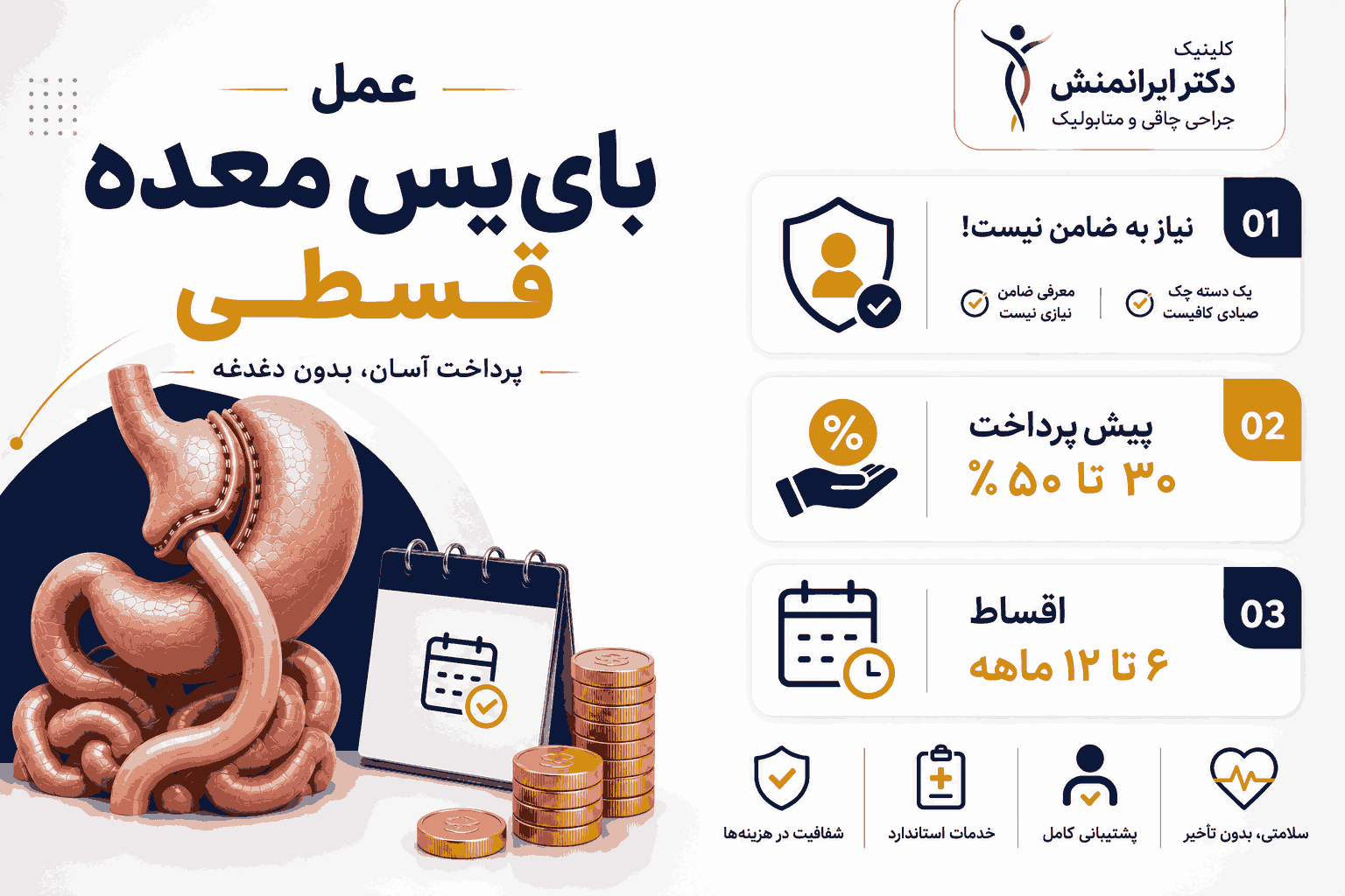 عمل بایپس معده قسطی چه شرایطی دارد؟